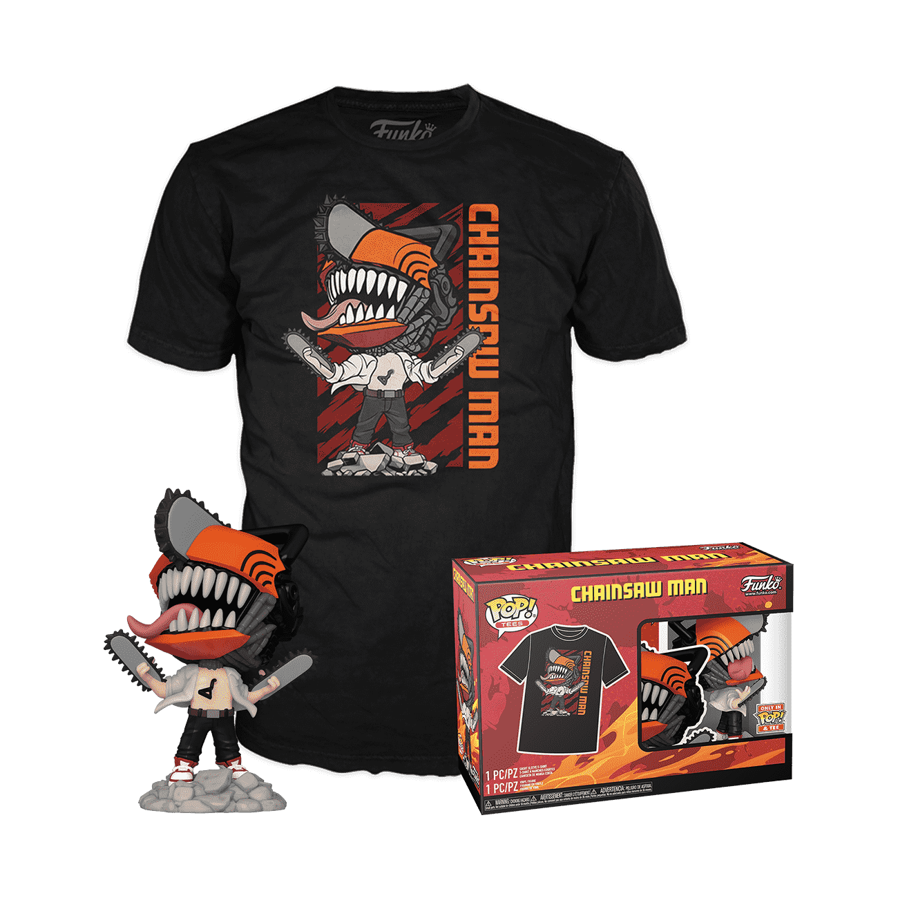 

Funko Pop! & T-Shirt Chainsaw Man | Size: Large