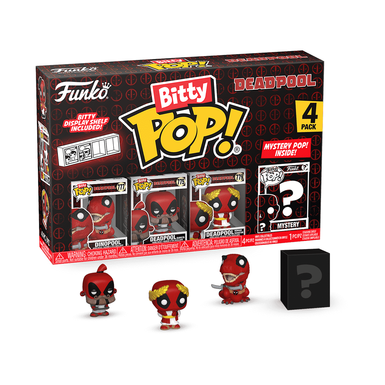 Bitty Pop! Deadpool 4-Pack Series 3 | Funko