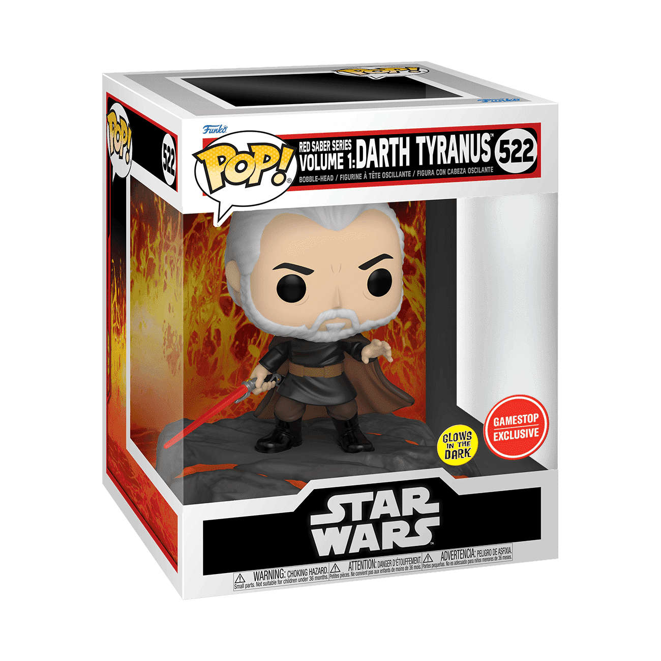 Buy Pop! Deluxe Red Saber Series Volume 1: Darth Tyranus (Glow) at Funko.