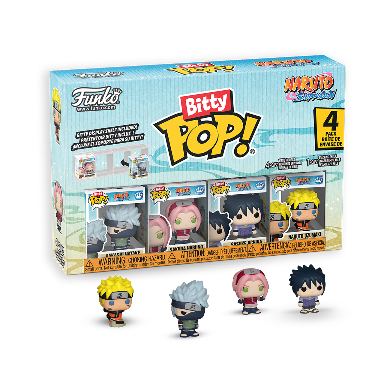 Funko Bitty Pop! 4 Pack: Naruto Shippuden - Team 7 w/CH