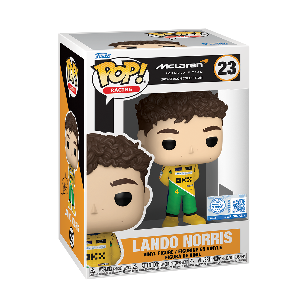First Order Drawing View Pop! Lando Norris (Senna Tribute Uniform) | Funko