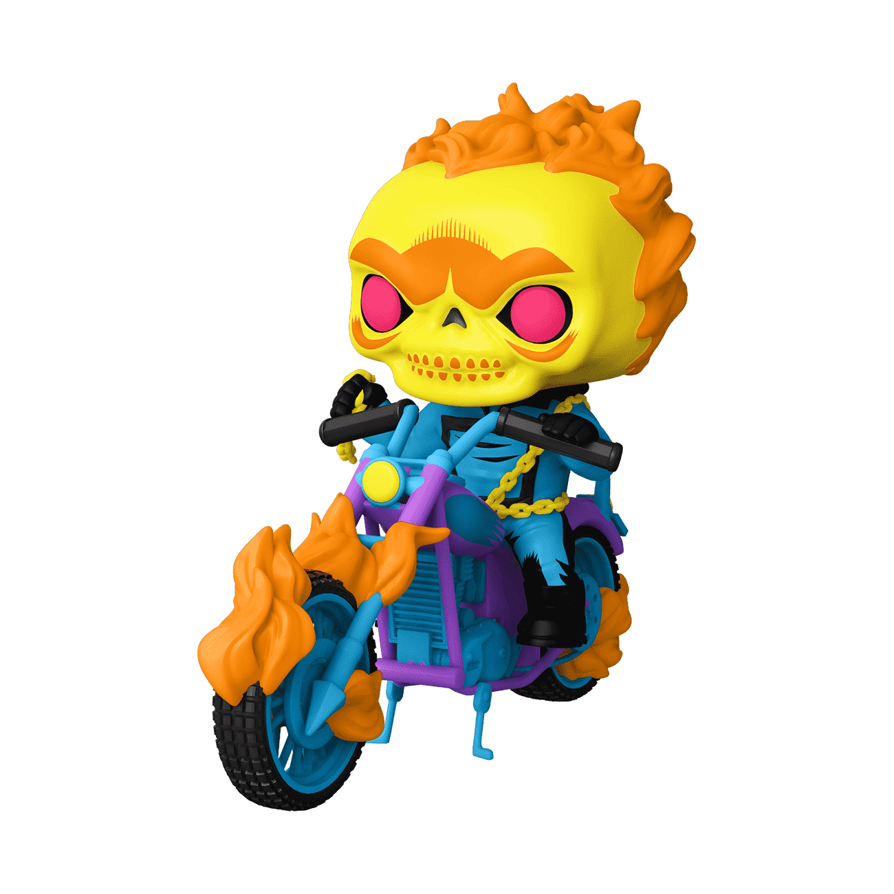 Fnuko Pop ゴーストライダー Ghost Rider Funko Pop 33 Marvel PX Previews Exclus. Glow In