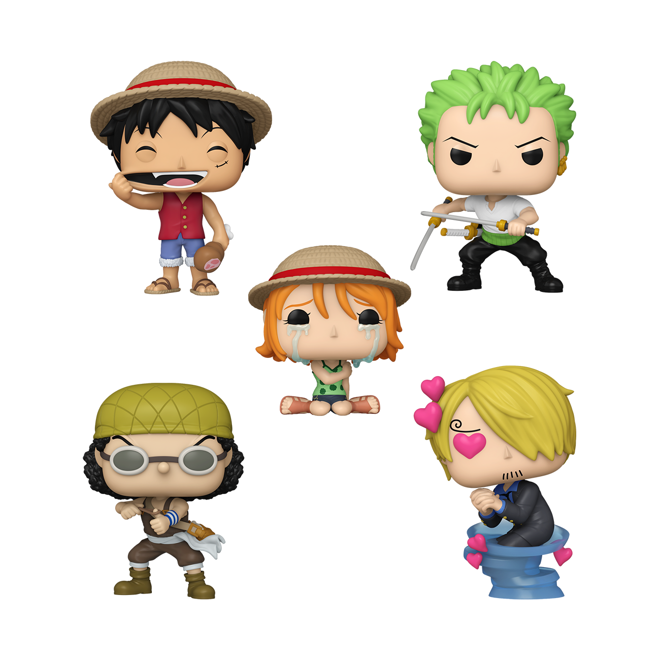  Man ポップアップ グッズ 5点セット Pop! Straw Hat Pirates 5-Pack | Funko