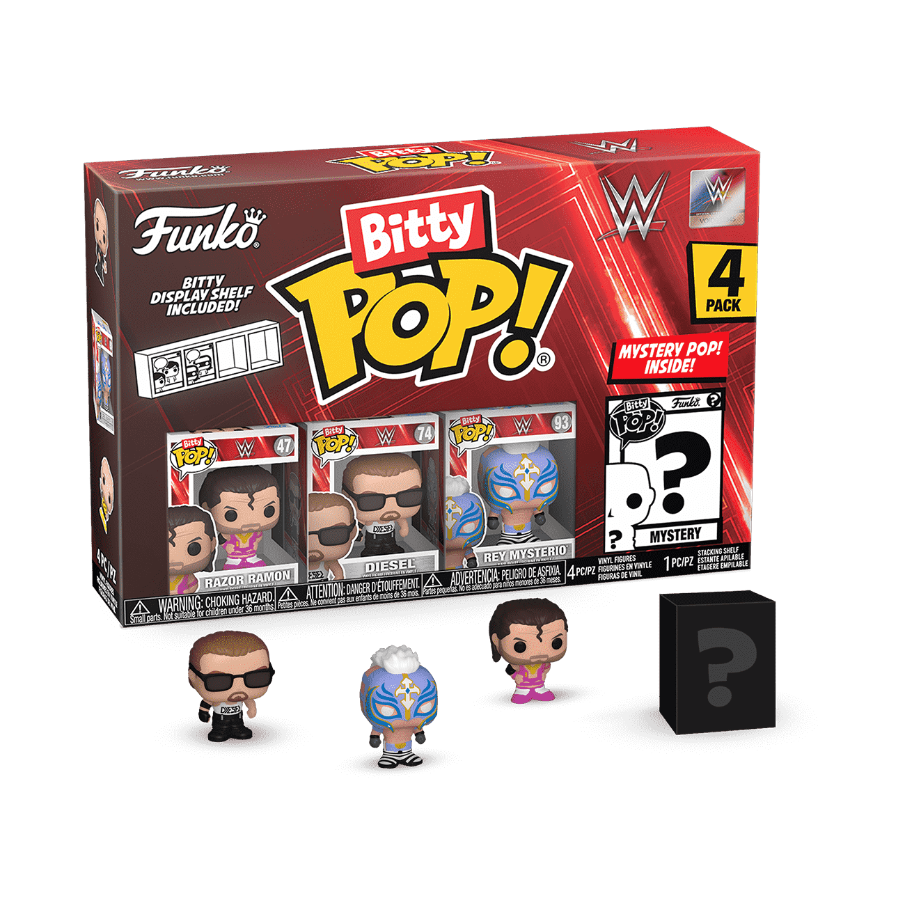 Bitty Pop! WWE 4-Pack Series 3 | Funko