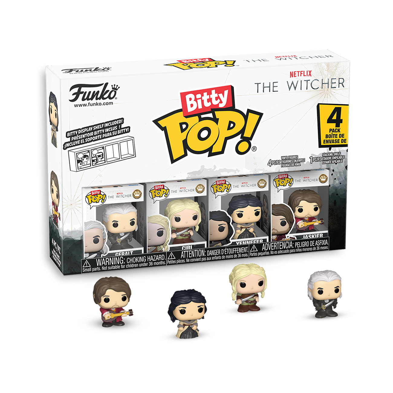 Bitty Pop! Netflix The Witcher 4-Pack Series 1 | Funko