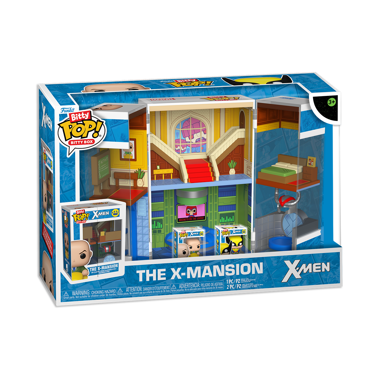 Funko Bitty Boxes: X-Men- Xavier's School - Figura de Vinilo Coleccionable