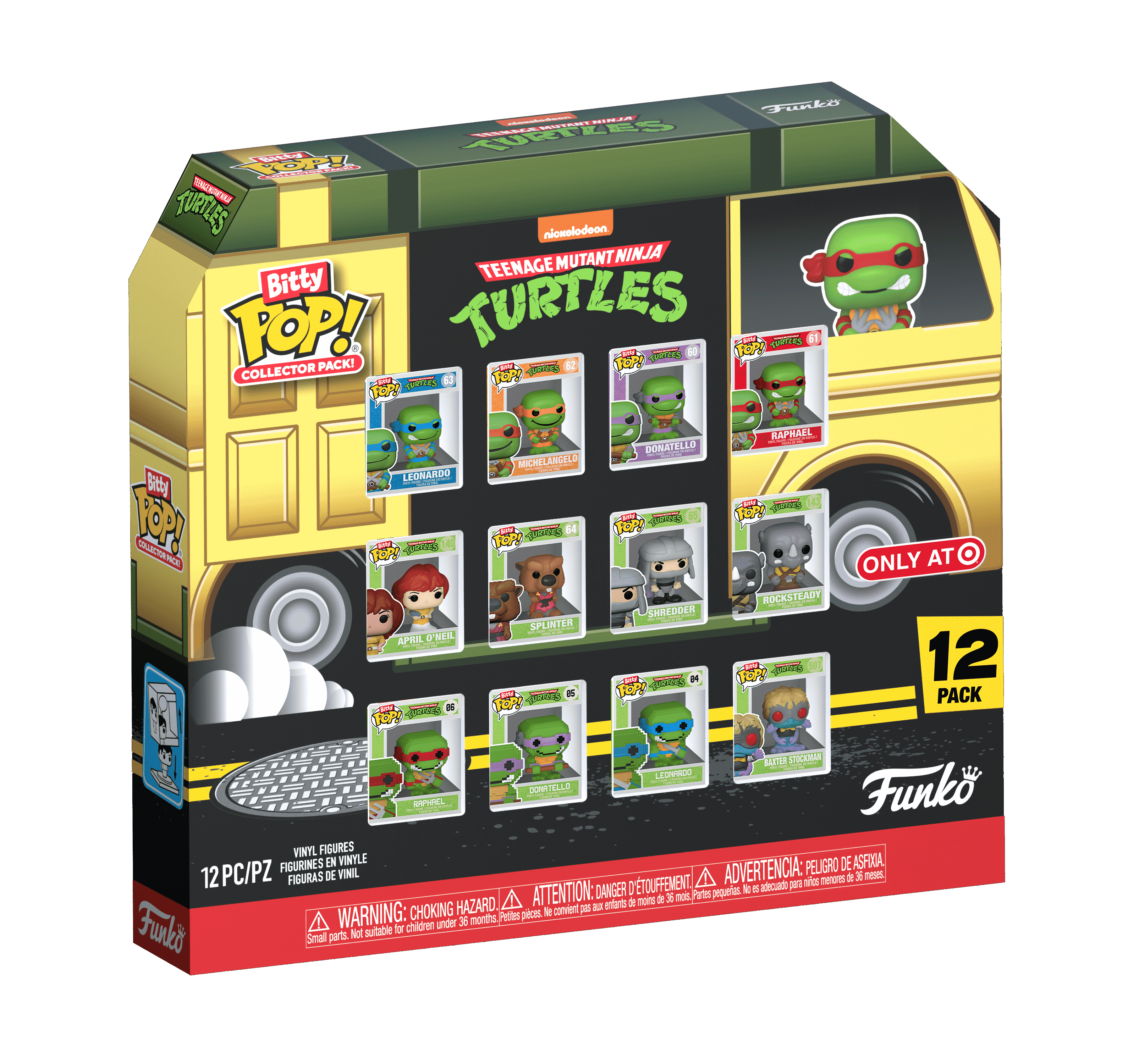 Funko Bitty Pop! Teenage Mutant Ninja Turtles (TMNT) - 12pc Multipack