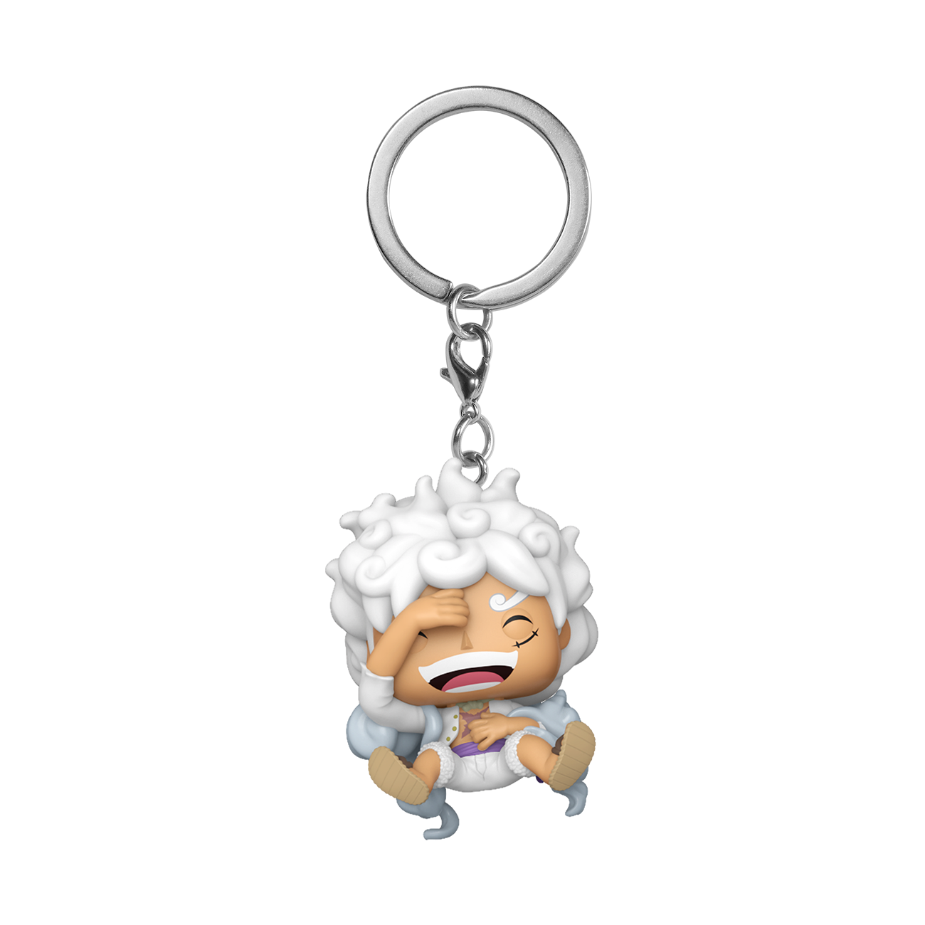 Funko Pop! Keychain: One Piece - Monkey D. Luffy Gear 5- Minifigura de Vinilo Coleccionable Llavero Original