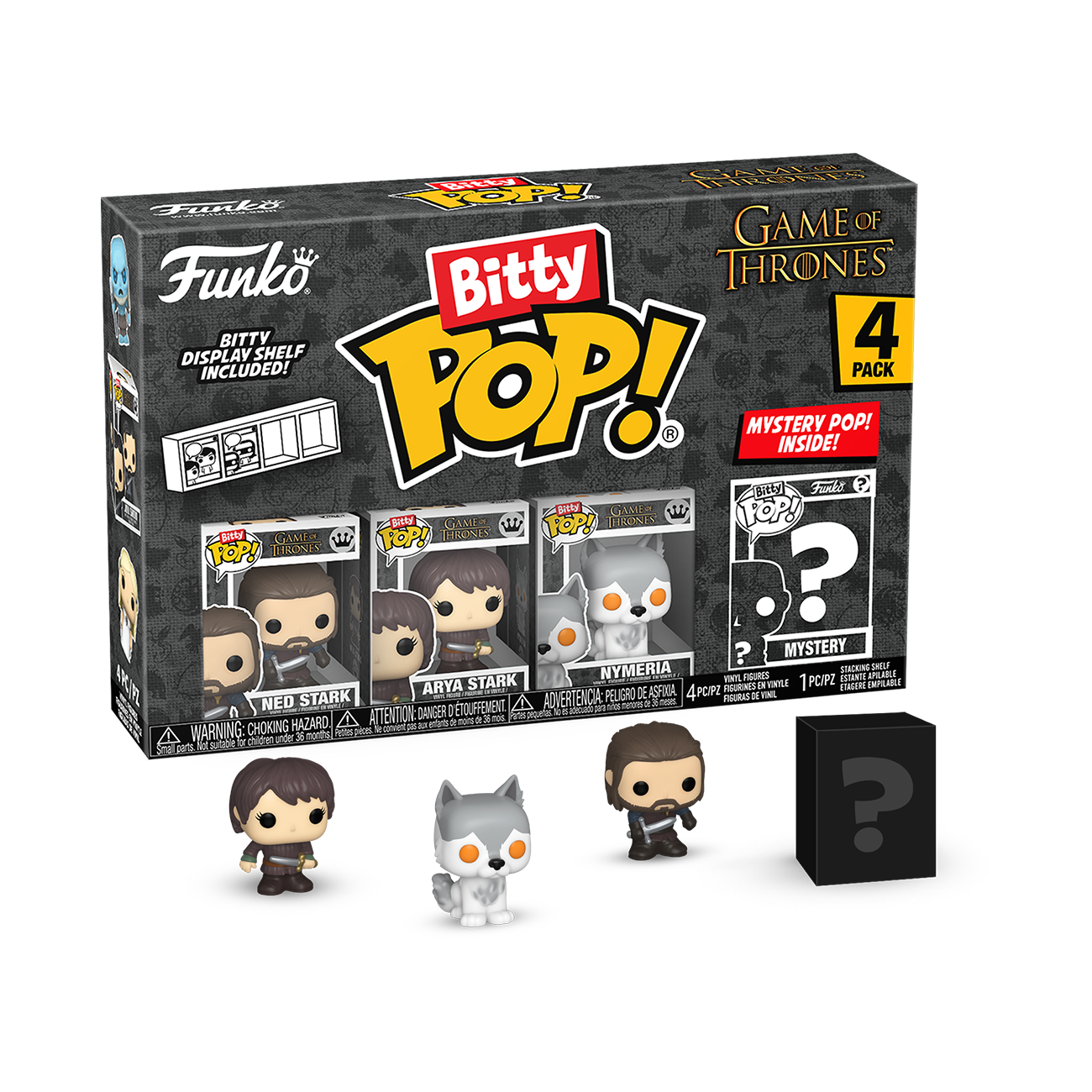 Funko Bitty Pop! Got - Ned Stark 4pkY una Minifigura Misteriosa Sorpresa