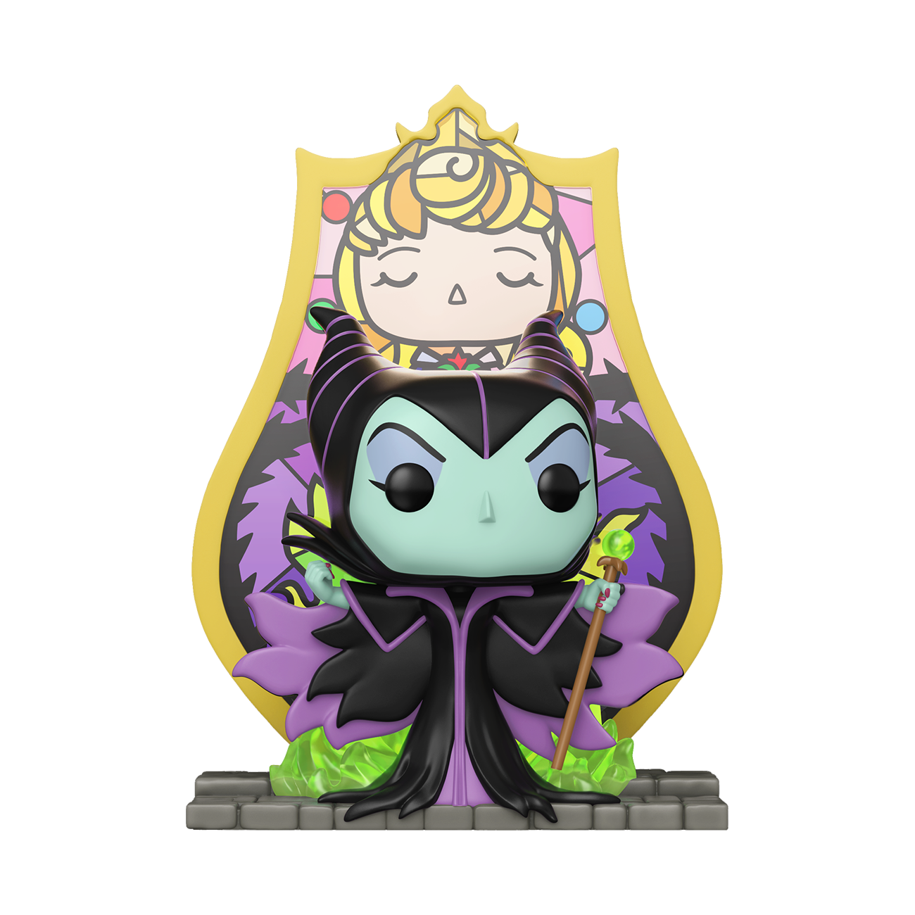 Image of POP! DELUXE MALEFICENT (PRINCESS AURORA STAINED GLASS)